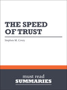 The Speed of Trust - Stephen M. Covey (eBook)